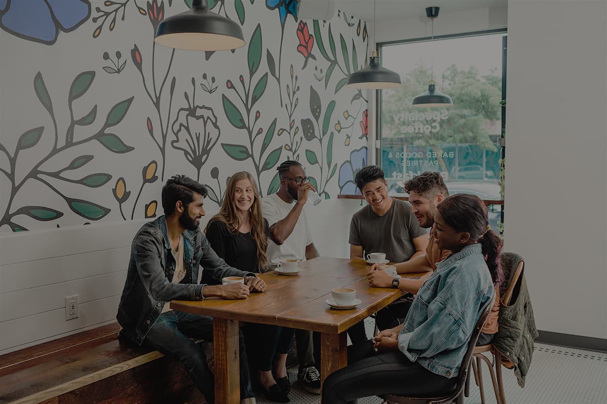 Group of people gathering for Alpha Course
