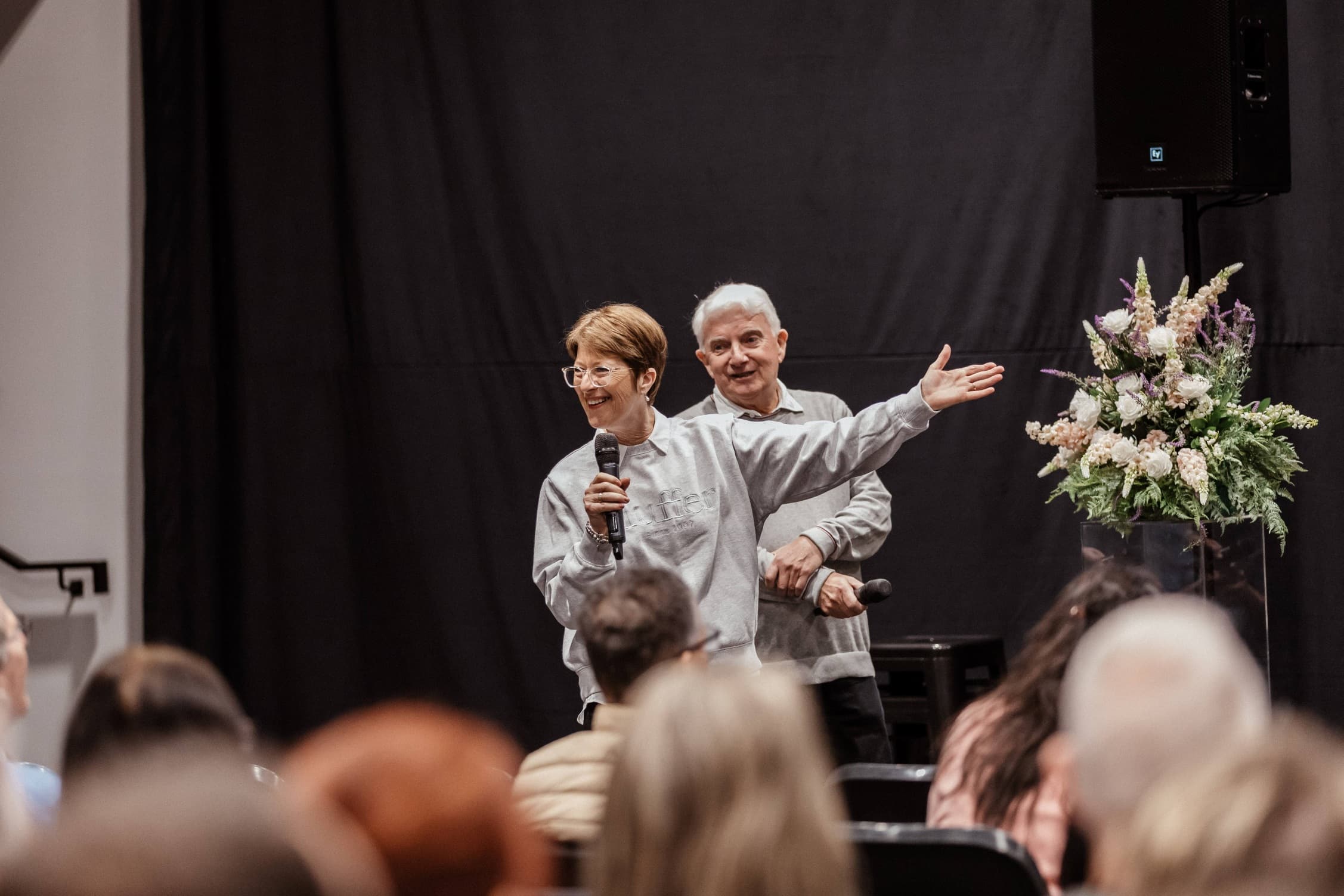 Two people facilitating a workshop at the Marriage Conference at LIFE Central