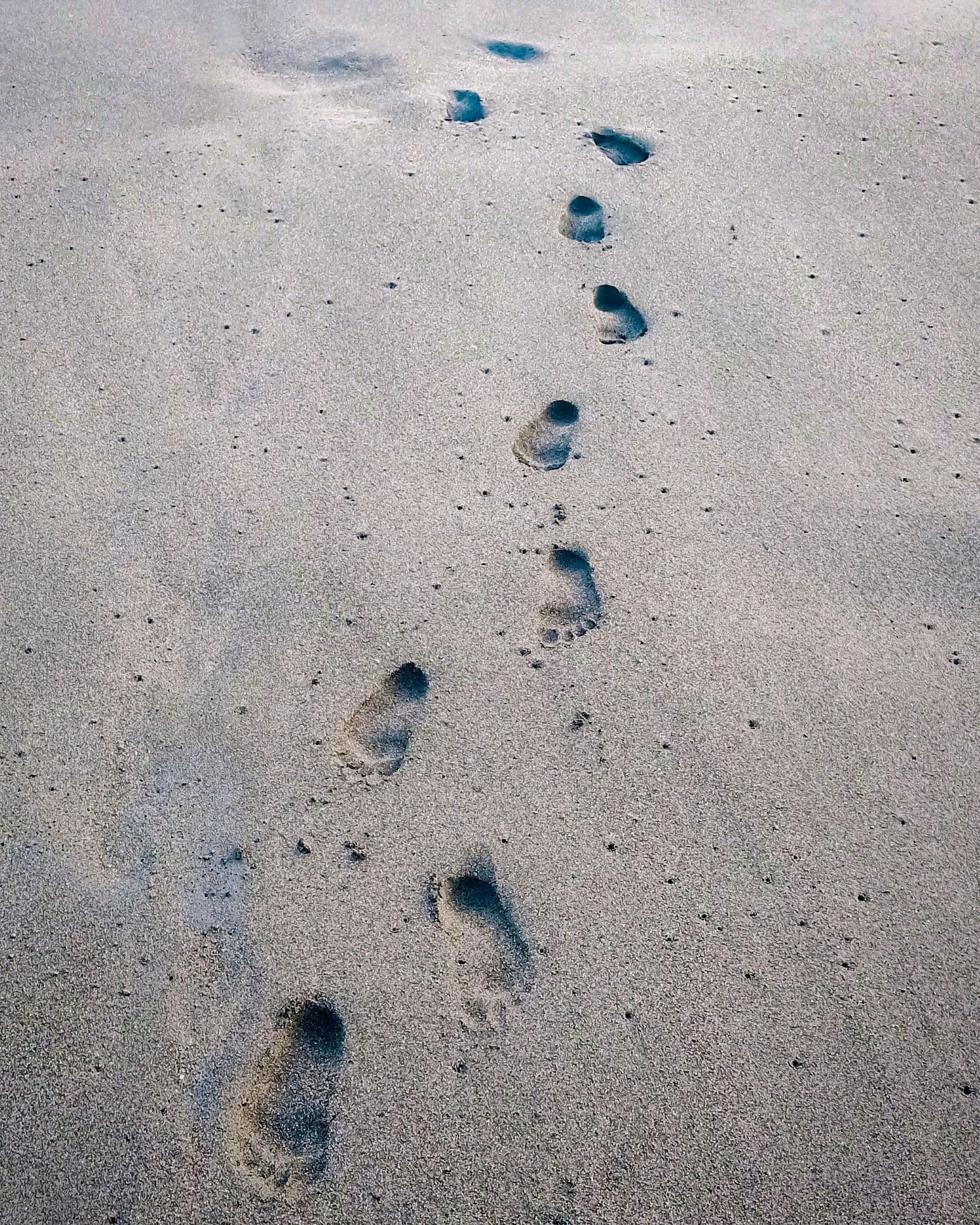 Footprints in the sand