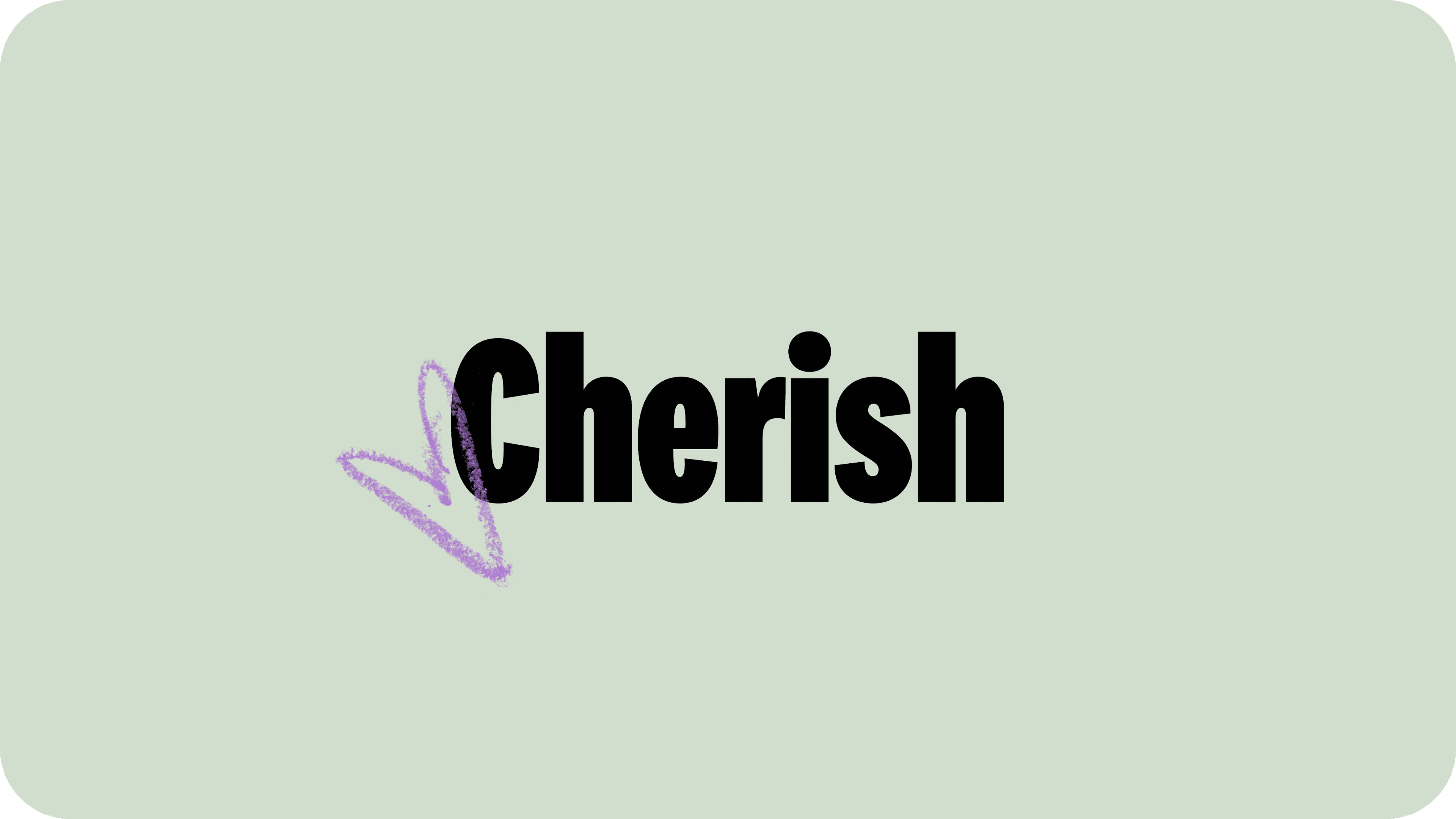 Cherish course logo on green background