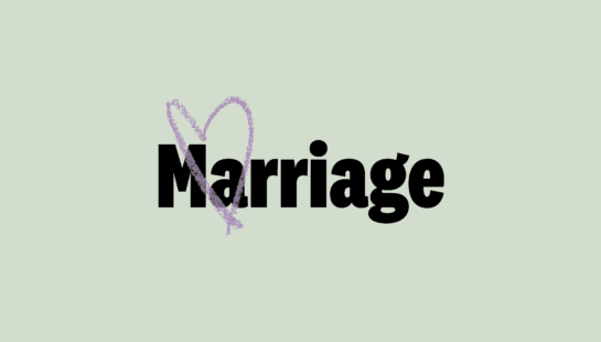 Marriage course logo on green background