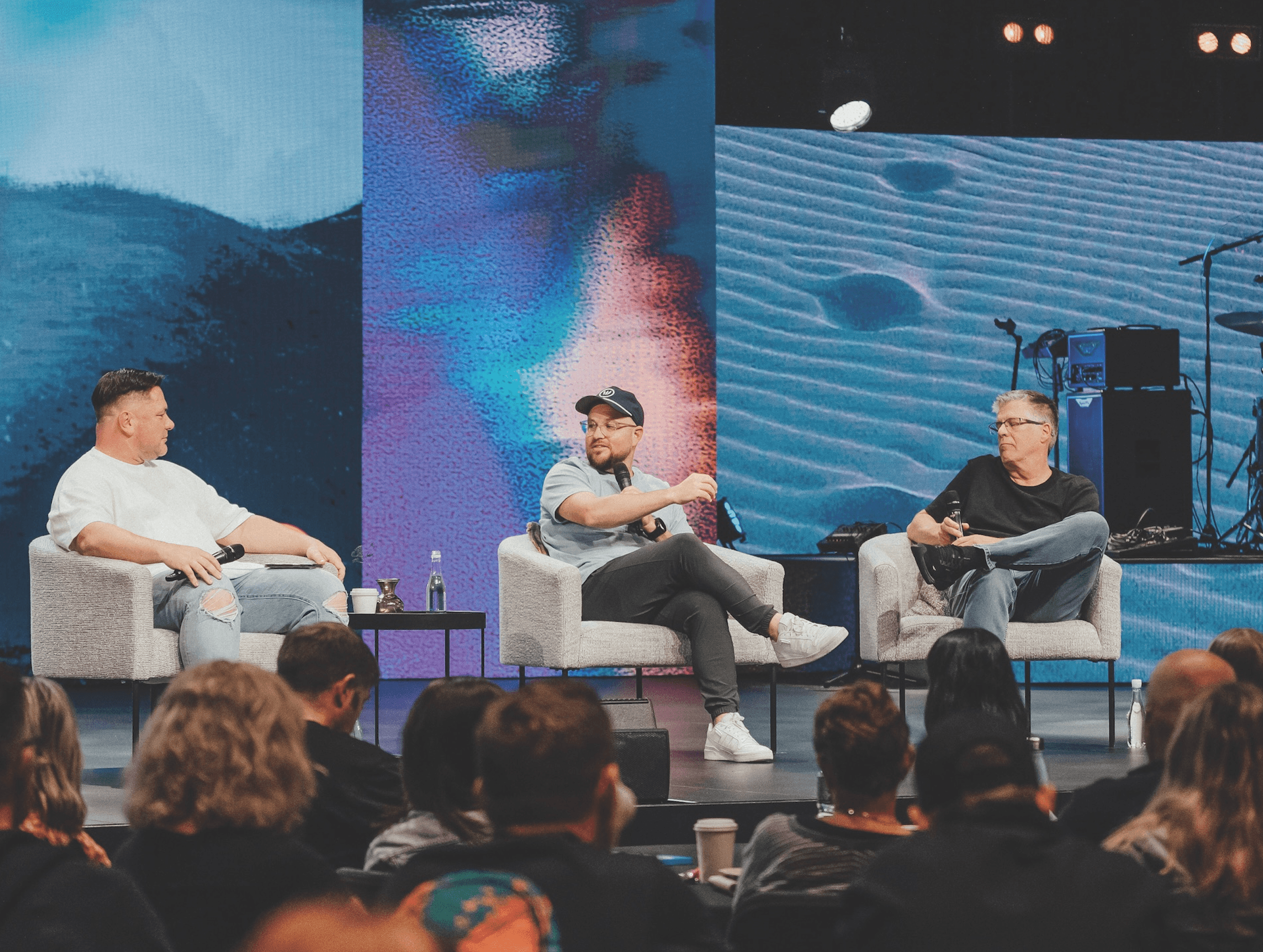 senior pastors on stage